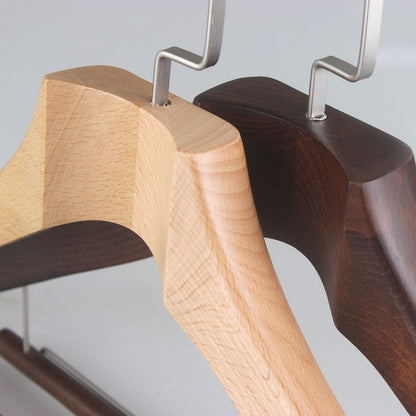 Boldcut Oakwood Hangers — Sculpted Hardwood Suit and Coat Support