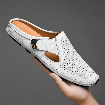 Norlo — Genuine Italian Leather Sandals with Breathable Comfort