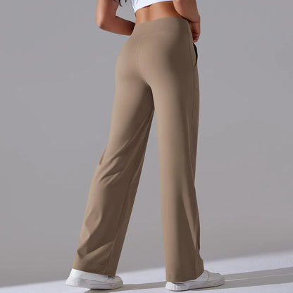 Jovenna — Wide-Leg Contour Pants with Soft 4-Way Stretch Fabric