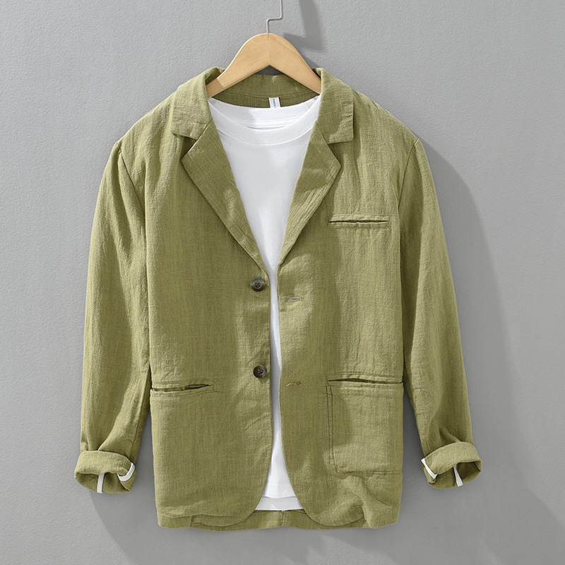 Daltonique — Lightweight Linen Blend Blazer with Relaxed Fit