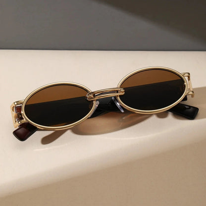 Liora — Oval Frame Sunglasses with UV Protection and Adjustable Fit