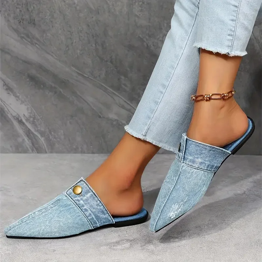 Denim Mules™ — Slip Into Bold Style and All-Day Comfort That Commands Attention