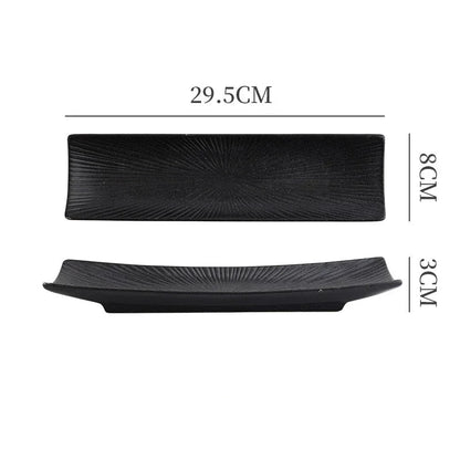 Liora — Minimalist Ceramic Sushi Plate with Elegant Design