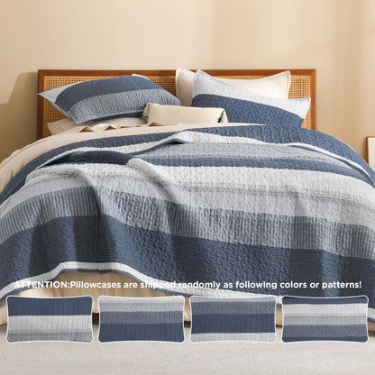 NoirZen™ Quilt Set — Wrap Yourself in Bold Style and All-Season Cloudlike Comfort