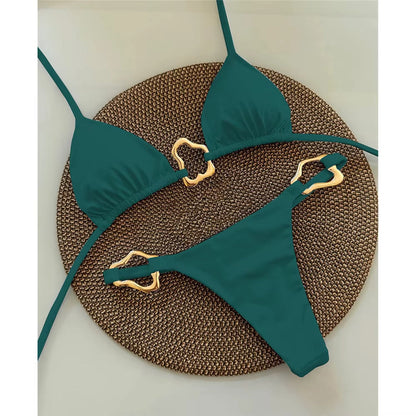 Sculpted Gold Bikini™ — Command Every Eye with Curves That Own the Spotlight