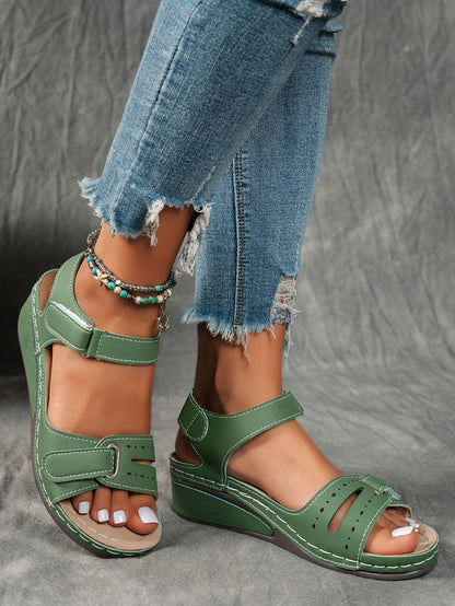 Solarexa™ Cushioned Wedge Sandals — Enjoy Pain-Free Steps and All-Day Refreshing Comfort