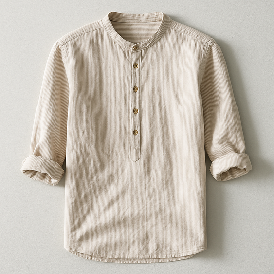 Darcen Shirt — Breathable Linen Cotton Blend with Tailored Fit