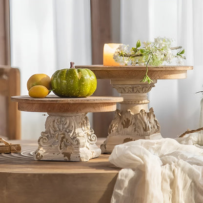 Arlen — Handcrafted Vintage Wooden Display Tray with Distressed Finish