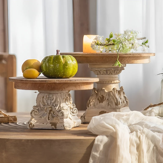 Arlen — Handcrafted Vintage Wooden Display Tray with Distressed Finish