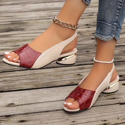 Liora — Orthopedic PU Leather Sandals with Arch Support