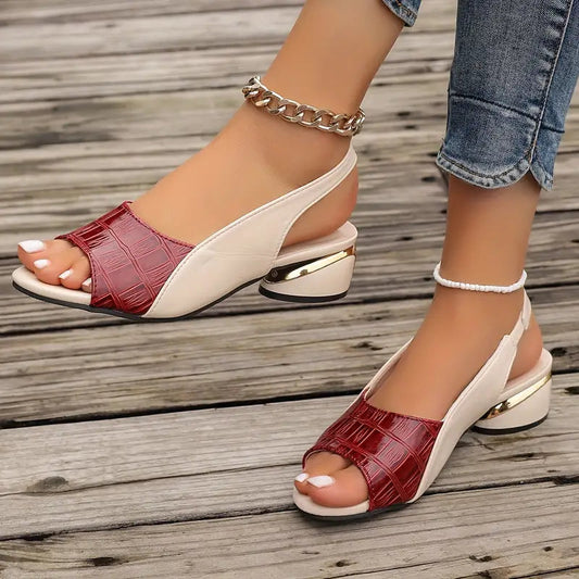 Liora — Orthopedic PU Leather Sandals with Arch Support