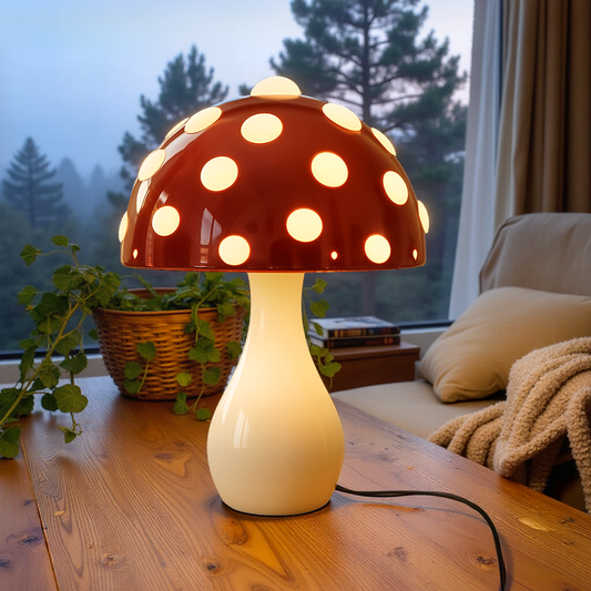 Lumenora — Adjustable Metal Mushroom Glow Lamp with 3 Light Modes
