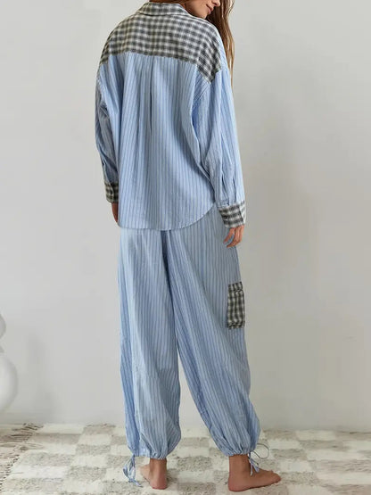 Liora Lounge — Soft Breathable Pajama Set with Adjustable Fit