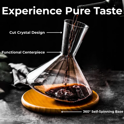 Crystal Decanter™ — Unleash Richer Wine Flavors with Mesmerizing 360° Elegance