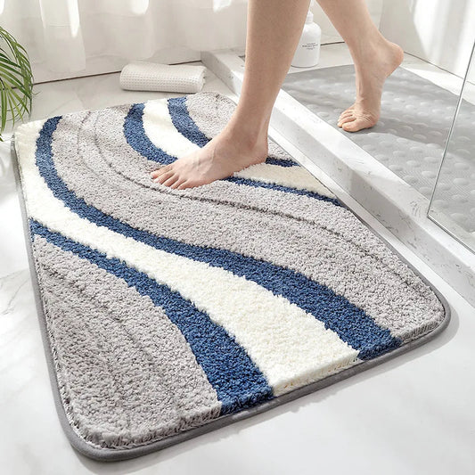 Virella — Organic Cashmere-Soft Bath Rug with Non-Slip Backing
