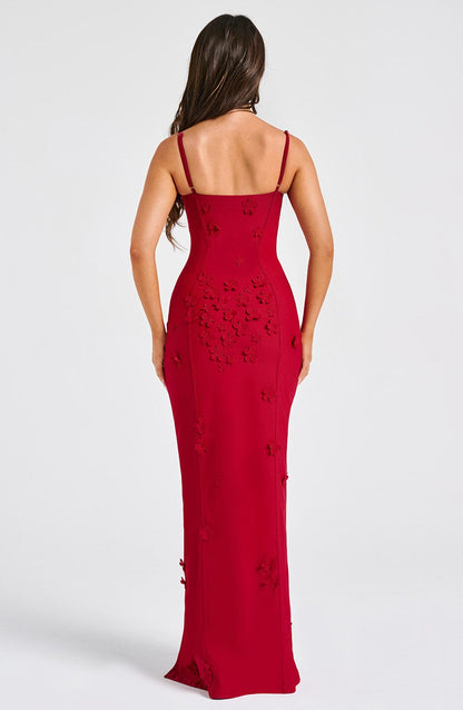 Serena Breeze — Women’s Lightweight Gingham Maxi Dress with Lace-Up Back