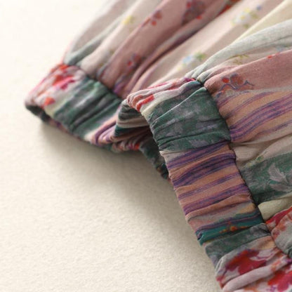 Liora — Women's Lightweight Linen Skirt with Elegant Folds and Vibrant Colors