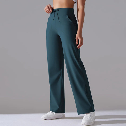 Jovenna — Wide-Leg Contour Pants with Soft 4-Way Stretch Fabric