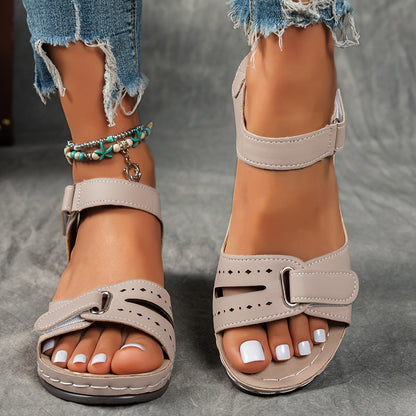 Solarexa™ Cushioned Wedge Sandals — Enjoy Pain-Free Steps and All-Day Refreshing Comfort
