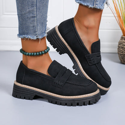 Norla Lugloafers — Chunky Sole Penny Loafers with Cushioned Comfort