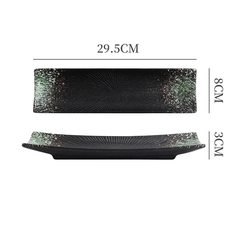 Liora — Minimalist Ceramic Sushi Plate with Elegant Design