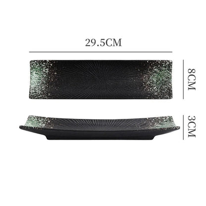 Liora — Minimalist Ceramic Sushi Plate with Elegant Design