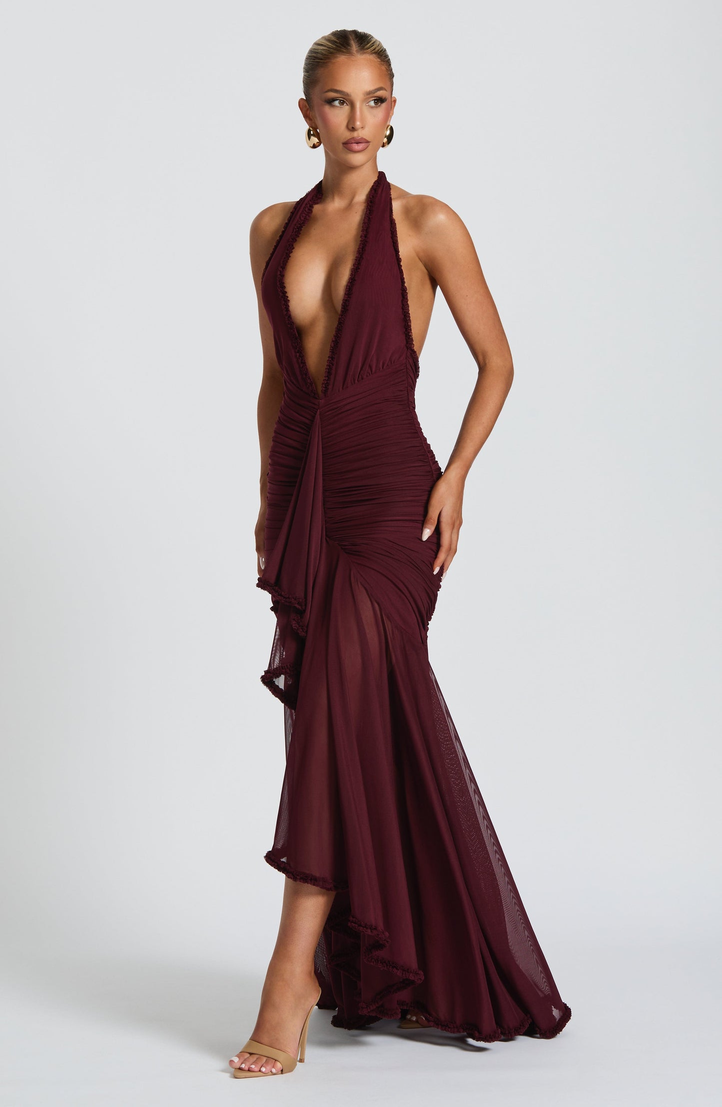 Quorvix Maxi Dress - Cherry Lacquer