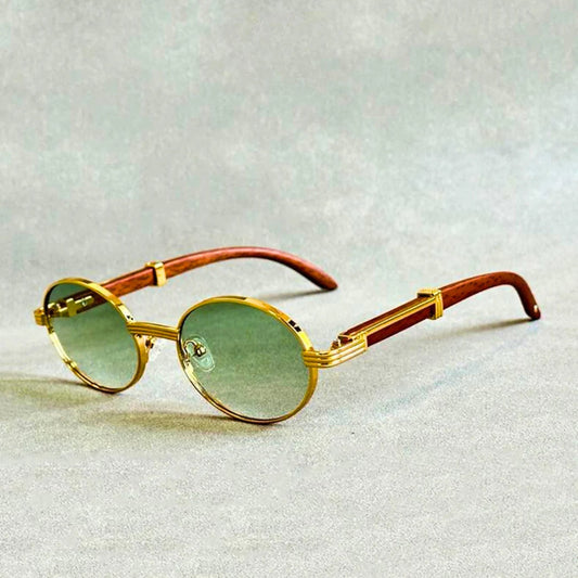 Larevo — Italian-Inspired Wooden Arm Eyeglass Frames with UV400 Protection