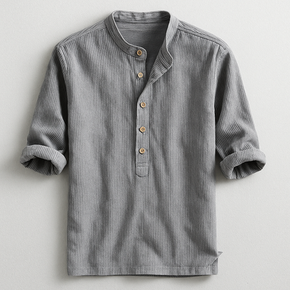 Darcen Shirt — Breathable Linen Cotton Blend with Tailored Fit