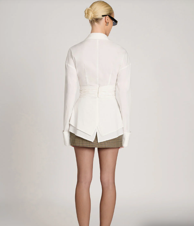 Vessira™ Draped Waist Shirt — Command Attention with Every Curve and Step