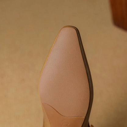 Liora — Genuine Leather Mary Jane Pumps with Cushioned Comfort