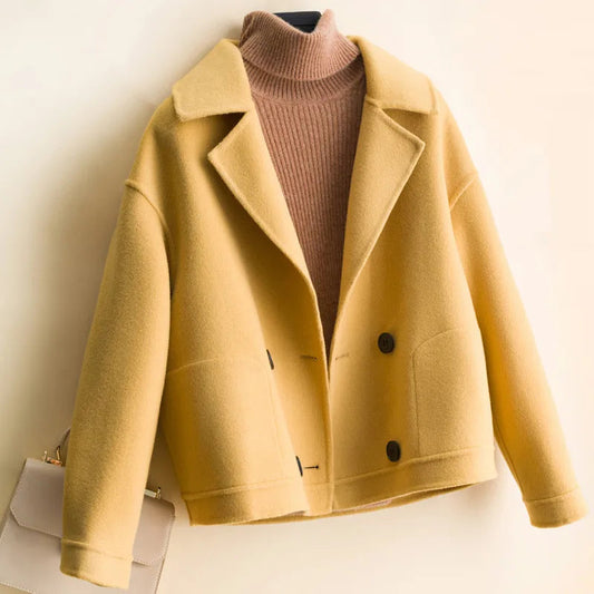 Norla — Double-Breasted Cashmere Wool Jacket for Fall and Winter