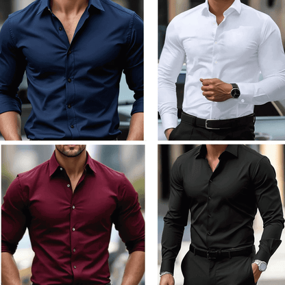 Remsen Oxford — Wrinkle-Resistant Cotton Shirt with Athletic Fit