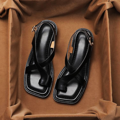 Velitura™ Leather Sandals — Step All Day in Cloud-Like Comfort and Confident Style