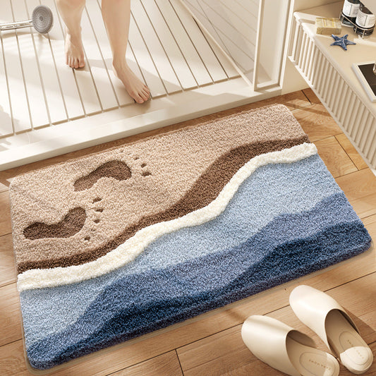 Solara Plush Rug — Soft Microfiber Floor Mat with Non-Slip Backing