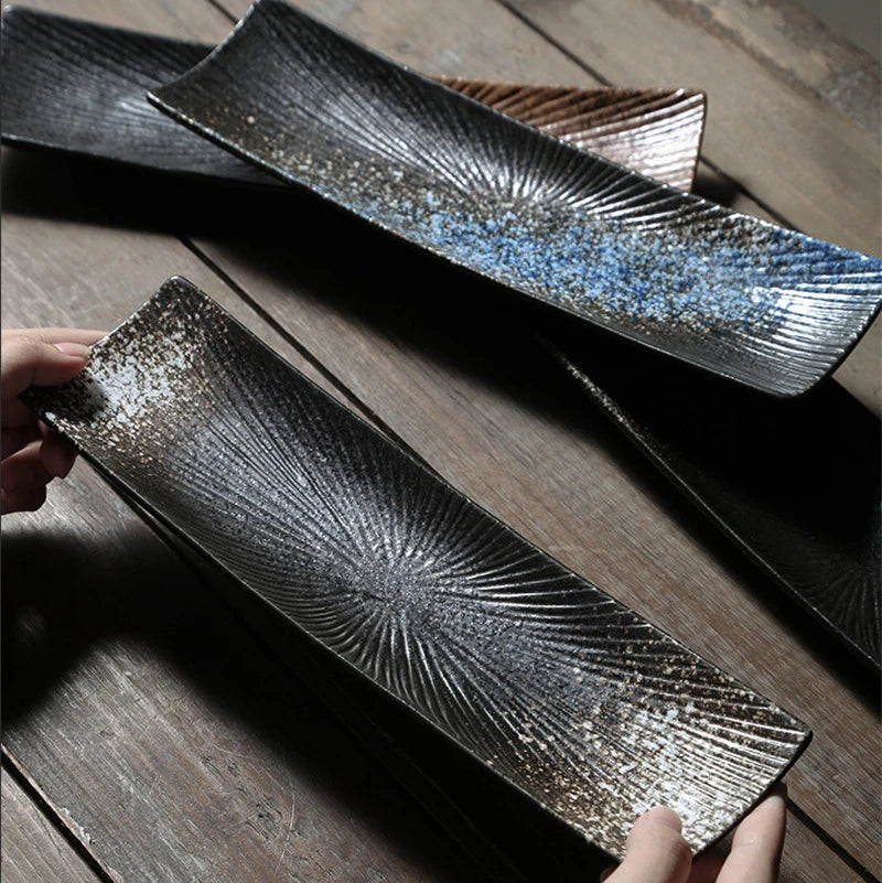 Liora — Minimalist Ceramic Sushi Plate with Elegant Design