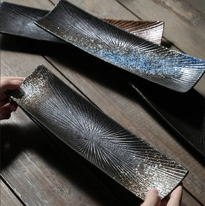 Liora — Minimalist Ceramic Sushi Plate with Elegant Design
