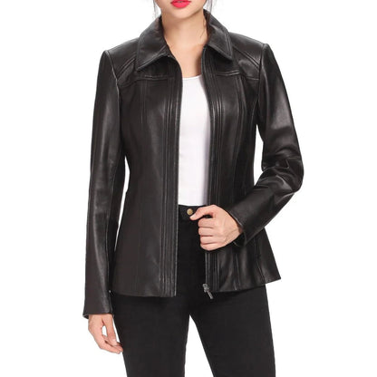 Lambskin Leather Coat™ — Unleash Bold Elegance and Confidence Every Step You Take