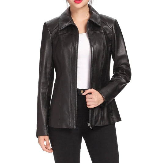 Lambskin Leather Coat™ — Unleash Bold Elegance and Confidence Every Step You Take