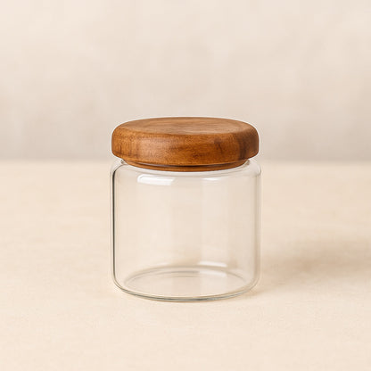 Acacia Glass Kitchen Storage Jars™ — Unlock Pantry Perfection with Stylish, Flavor-Sealing Freshness