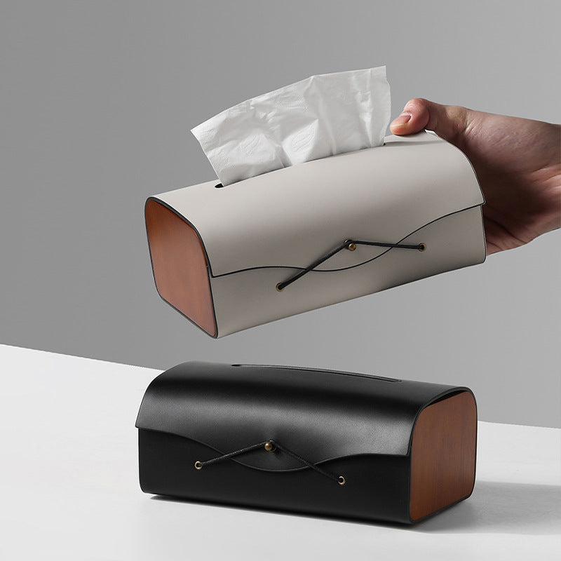 Brutal Elegance Leather Tissue Box™ — Transform Any Room Into a Bold Statement of Power and Prestige