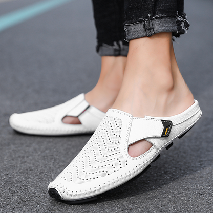 Norlo — Genuine Italian Leather Sandals with Breathable Comfort