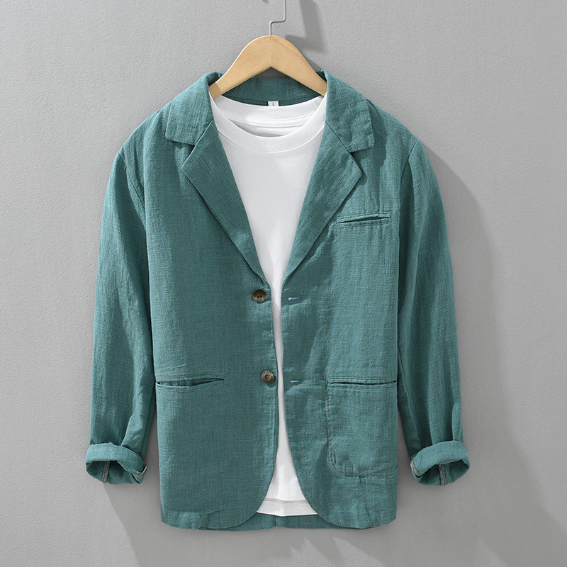 Daltonique — Lightweight Linen Blend Blazer with Relaxed Fit