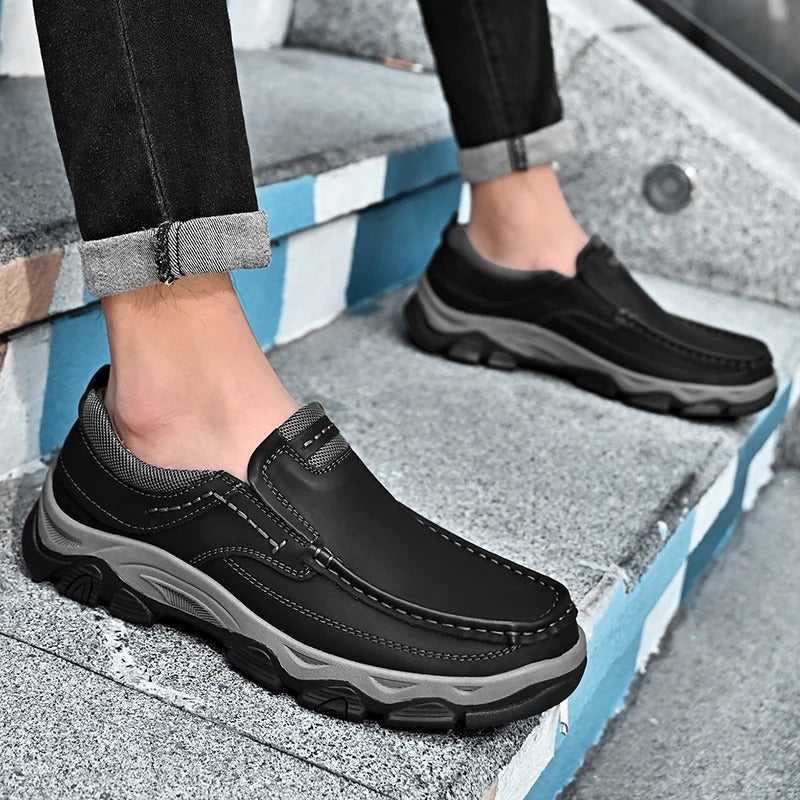 Cowhide Cruiser™ — Conquer Every Step with Unmatched Comfort and Grip