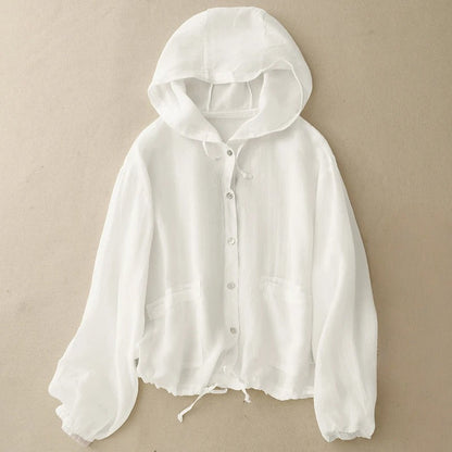 Featherlight Linen Hoodie™ — Stay Fresh, Sweat-Free, and Stunning All Day Long