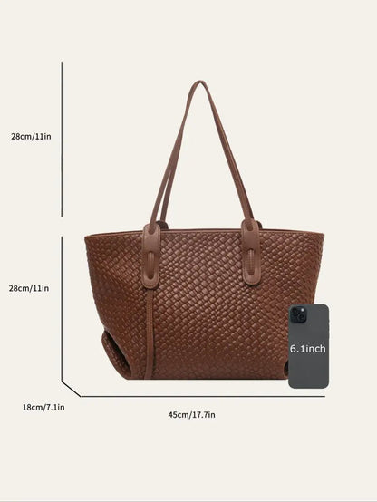 Arlenna — Woven Tote Bag with Spacious Lightweight Design