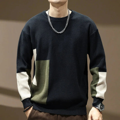 Ryler 12-Stitch Sweater — Lightweight Italian Knit with Round Neck