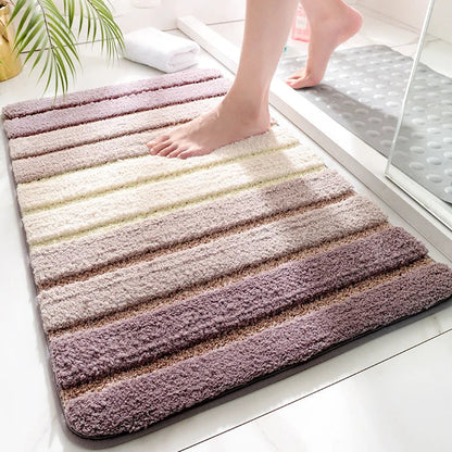 Liora — Organic Cashmere Bath Rug with Non-Slip Backing