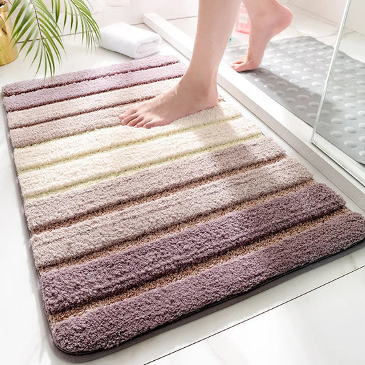 Liora — Organic Cashmere Bath Rug with Non-Slip Backing