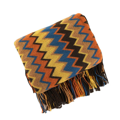 Owen Colorful Chevron Coverlet™ — Wrap Yourself in Bold, Boho Luxury That Wows Every Room